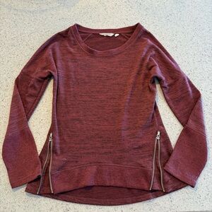 Athleta Burgundy Long Sleeve Jacket